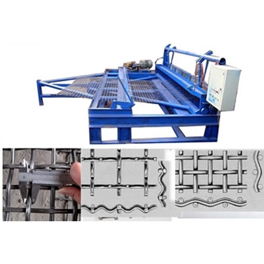 Hydraulic crimping wire mesh machine