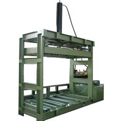 Hydraulic press machine for gabions